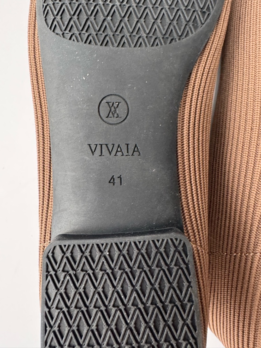 Vivaia Margot 2.0 Square Toe Ballet Flats in Espresso Taupe | 41 - Picture 9 of 11